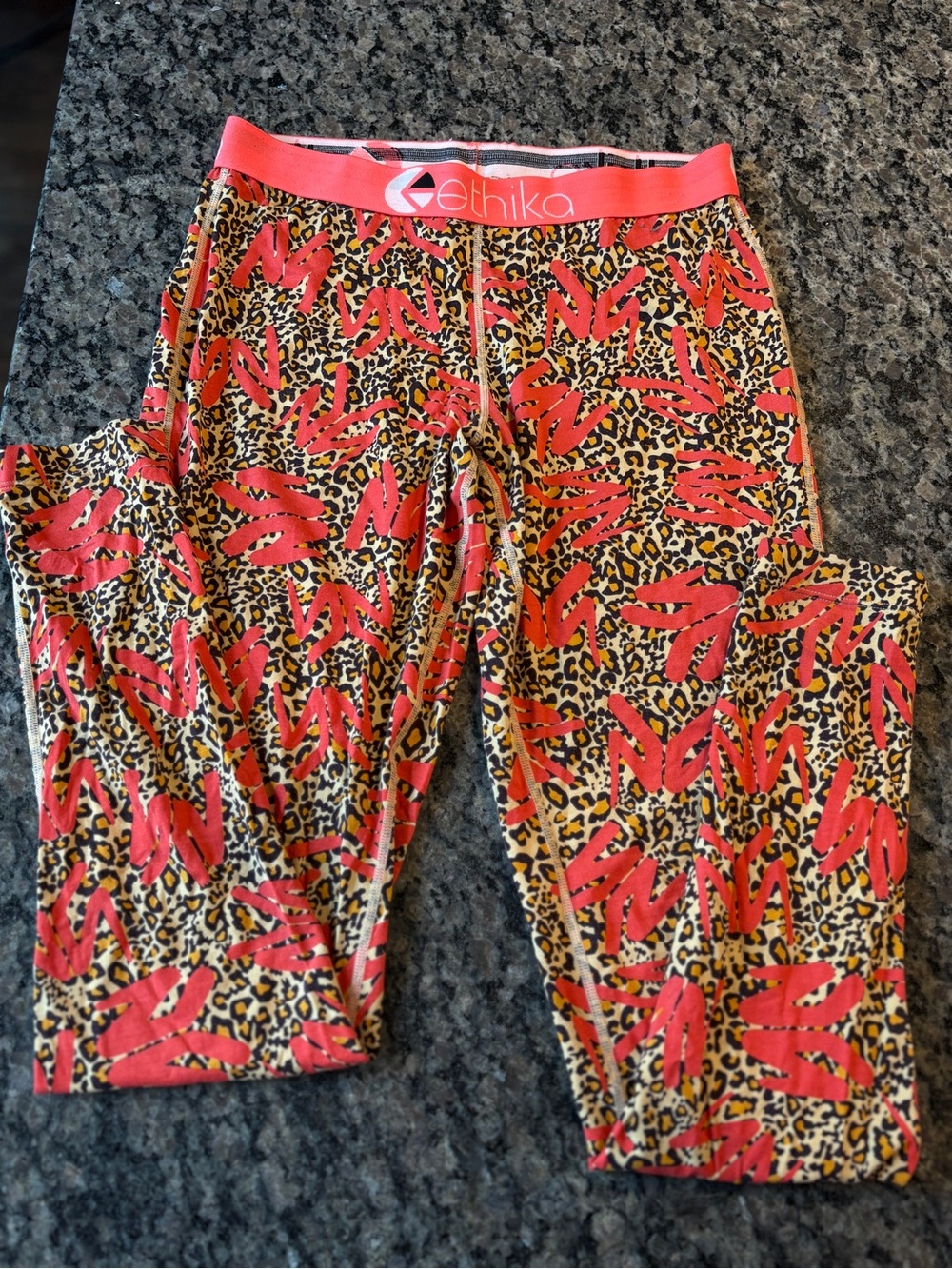 ethika Coral Logo Leopard Boxer Briefs